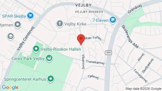 Apartments for rent i Risskov - kort over placeringen