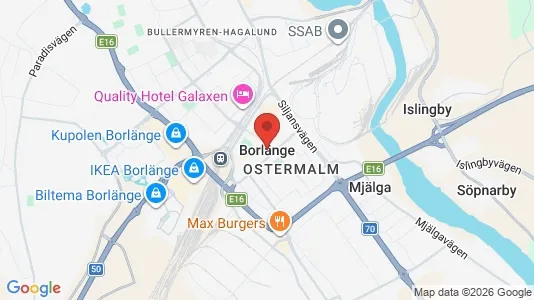 Rooms for rent in Borlänge - Photo from Google Street View