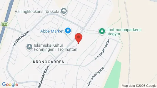 Apartments for rent i Trollhättan - kort over placeringen