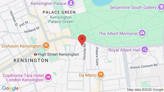 Apartments for rent i London W8 - kort over placeringen