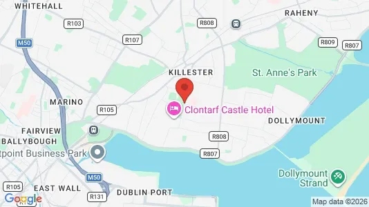 Apartments for rent i Clontarf - kort over placeringen