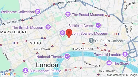 Apartments for rent i London WC2A - kort over placeringen