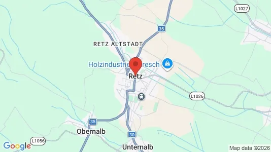 Apartments for rent i Retz - kort over placeringen