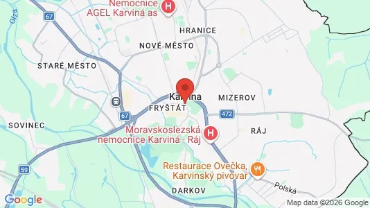 Apartments for rent in Karviná - Photo from Google Street View