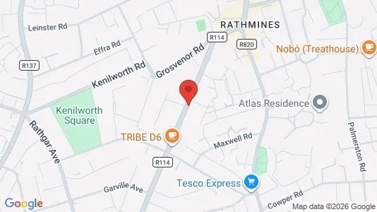 Apartments for rent i Dublin 6 - kort over placeringen