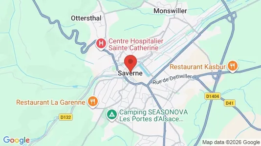 Houses for rent i Saverne - kort over placeringen
