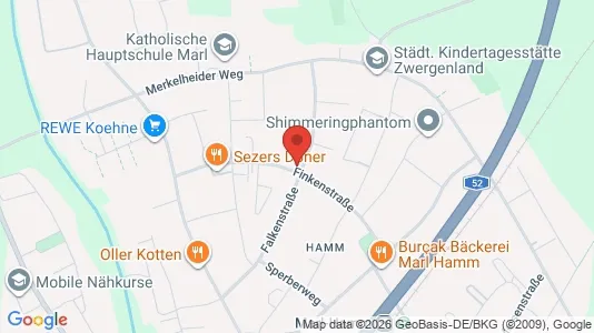 Apartments for rent i Recklinghausen - kort over placeringen