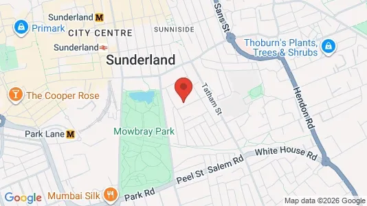 Apartments for rent i Sunderland - Tyne and Wear - kort over placeringen