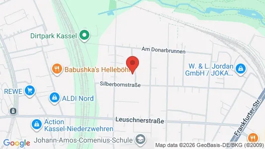 Apartments for rent i Kassel - kort over placeringen