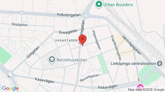 Apartments for rent i Linköping - kort over placeringen