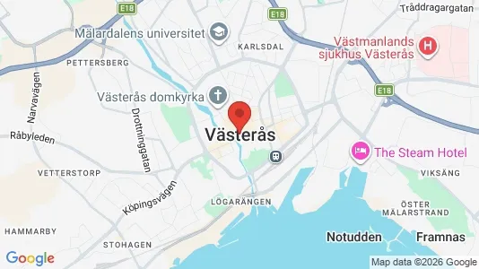 Apartments for rent i Västerås - kort over placeringen