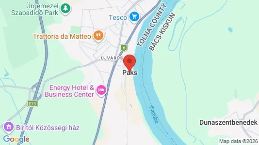 Houses for rent i Paksi - kort over placeringen