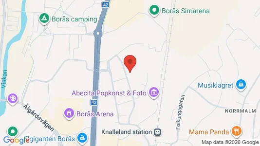 Apartments for rent i Borås - kort over placeringen