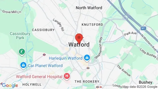 Houses for rent i Watford - Hertfordshire - kort over placeringen
