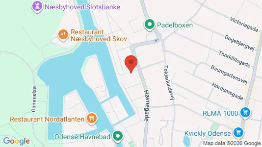 Apartments for rent i Odense C - kort over placeringen