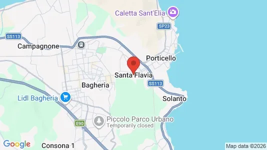 Apartments for rent i Santa Flavia - kort over placeringen