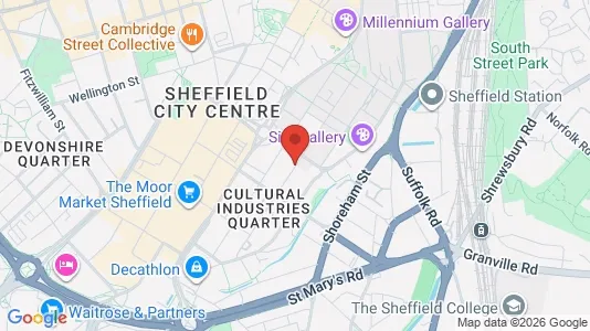 Houses for rent i Sheffield - South Yorkshire - kort over placeringen