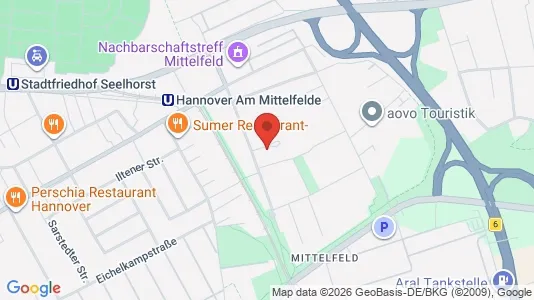 Apartments for rent i Hannover - kort over placeringen