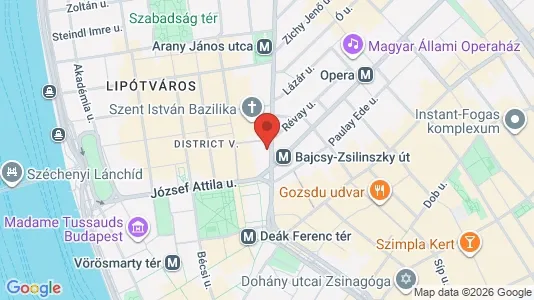 Apartments for rent i Budapest Belváros-Lipótváros - kort over placeringen