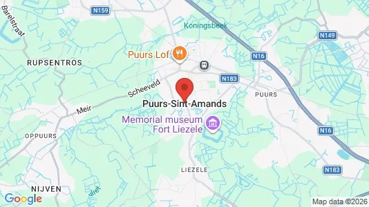 Houses for rent i Puurs-Sint-Amands - kort over placeringen