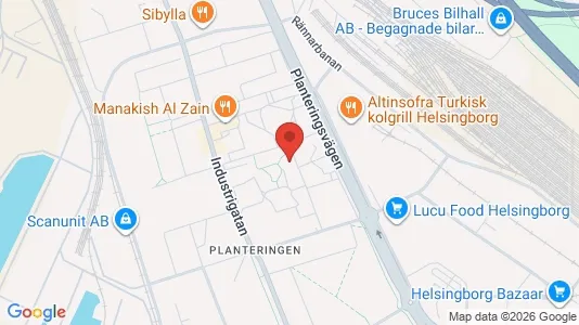 Apartments for rent i Helsingborg - kort over placeringen