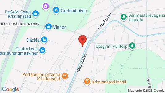 Apartments for rent i Kristianstad - kort over placeringen