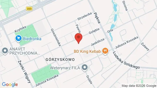 Apartments for rent i Bydgoszcz - kort over placeringen