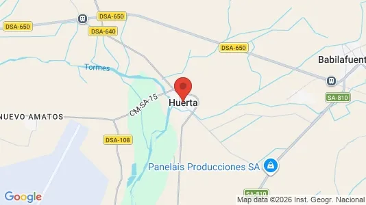 Apartments for rent i Huerta - kort over placeringen
