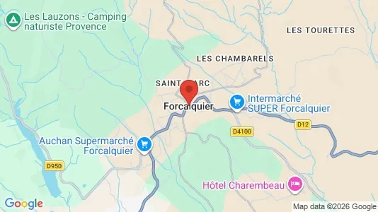 Apartments for rent i Forcalquier - kort over placeringen