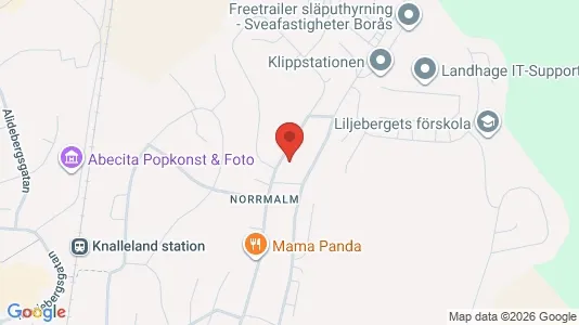 Apartments for rent i Borås - kort over placeringen