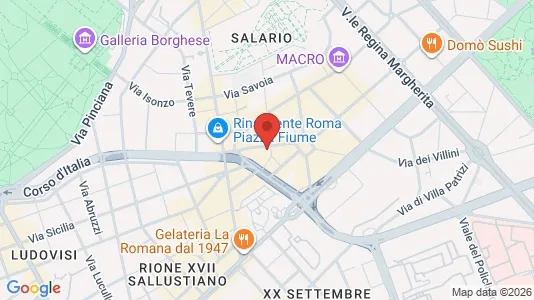 Apartments for rent i Roma Municipio II – Parioli/Nomentano - kort over placeringen