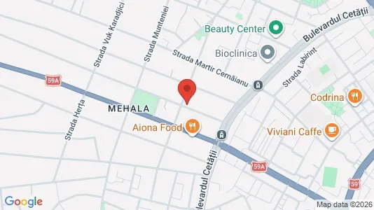 Apartments for rent i Timişoara - kort over placeringen