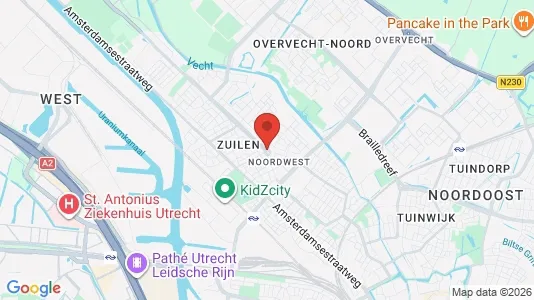 Apartments for rent i Utrecht Noord-West - kort over placeringen