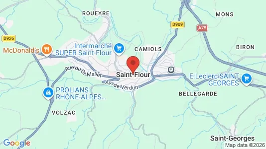Apartments for rent in Saint-Flour - Photo from Google Street View