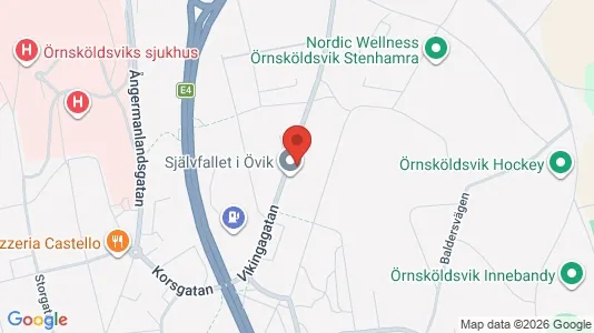 Apartments for rent i Örnsköldsvik - kort over placeringen