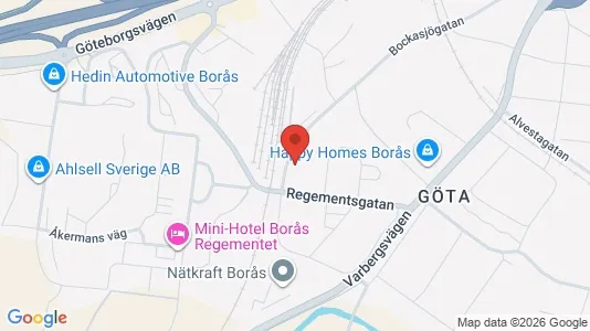 Apartments for rent i Borås - kort over placeringen