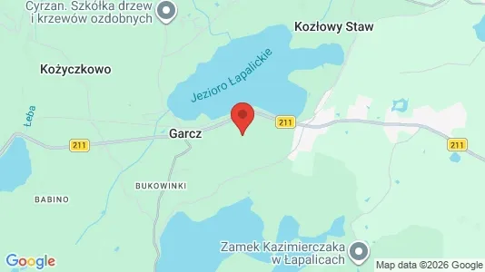 Apartments for rent i Kartuski - kort over placeringen