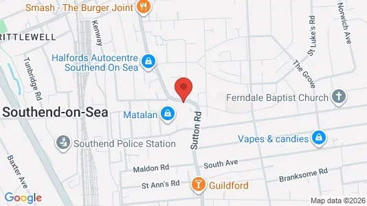 Apartments for rent i Southend-on-Sea - Essex - kort over placeringen