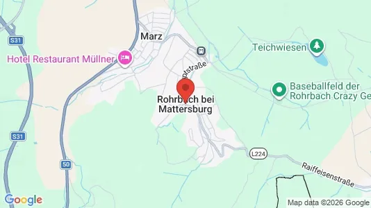 Apartments for rent i Rohrbach bei Mattersburg - kort over placeringen