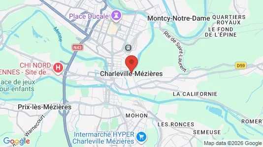 Apartments for rent in Charleville-Mézières - Photo from Google Street View