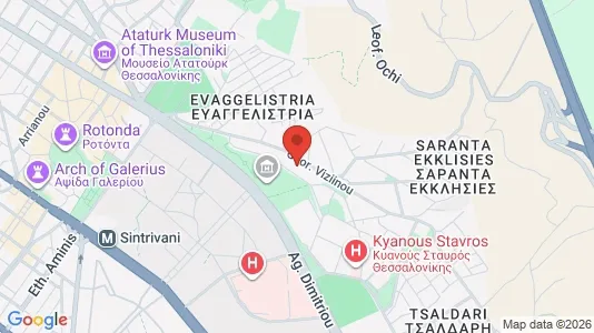 Apartments for rent i Thessaloniki - kort over placeringen
