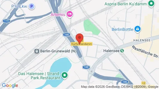 Apartments for rent i Berlin Charlottenburg-Wilmersdorf - kort over placeringen