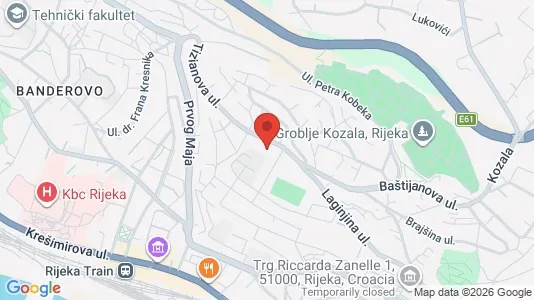 Apartments for rent i Rijeka - kort over placeringen