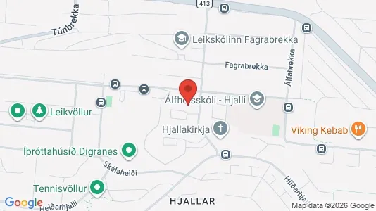 Apartments for rent i Kópavogur - kort over placeringen