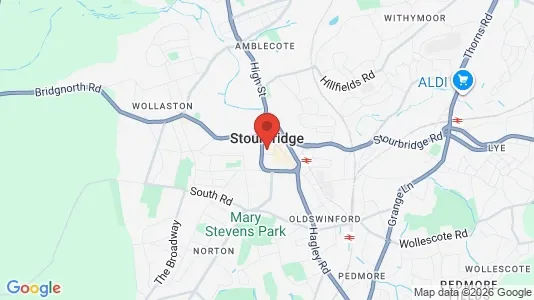 Apartments for rent i Stourbridge - West Midlands - kort over placeringen
