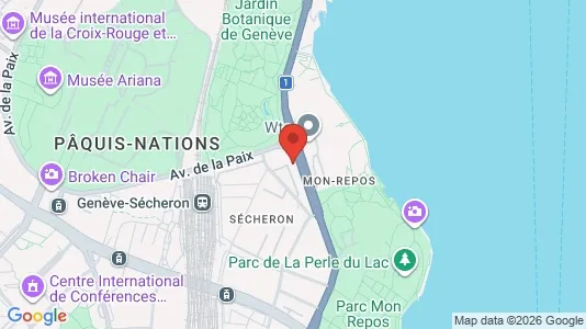 Apartments for rent i Geneva Petit-Saconnex - kort over placeringen