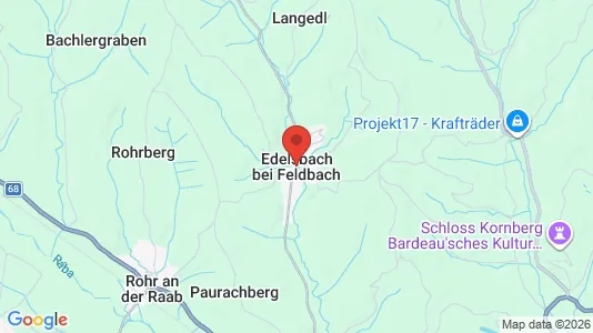 Apartments for rent i Edelsbach bei Feldbach - kort over placeringen