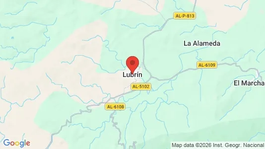 Houses for rent i Lubrín - kort over placeringen