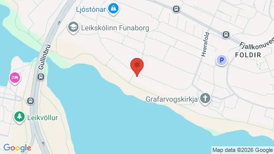 Apartments for rent i Reykjavík Grafarvogur - kort over placeringen