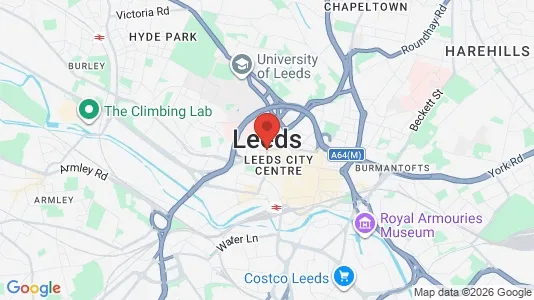 Apartments for rent i Leeds - West Yorkshire - kort over placeringen